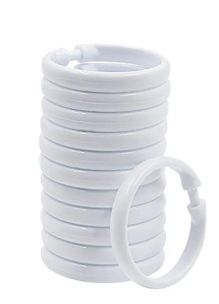 Anneaux en Plastique pour Rideaux de Douche – Lot de 12