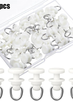 Crochets Coulissants pour Rails de Rideaux (50-100pcs)