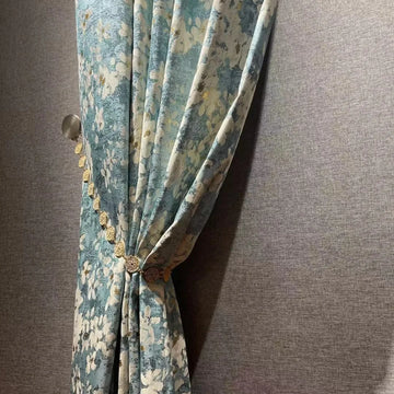 Rideau Bleu et Blanc Romantique