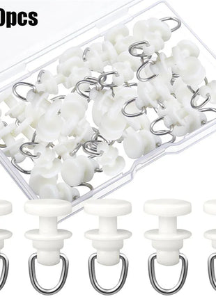 Crochets Coulissants pour Rails de Rideaux (50-100pcs)