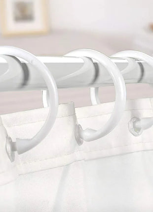 Anneaux en Plastique pour Rideaux de Douche – Lot de 12