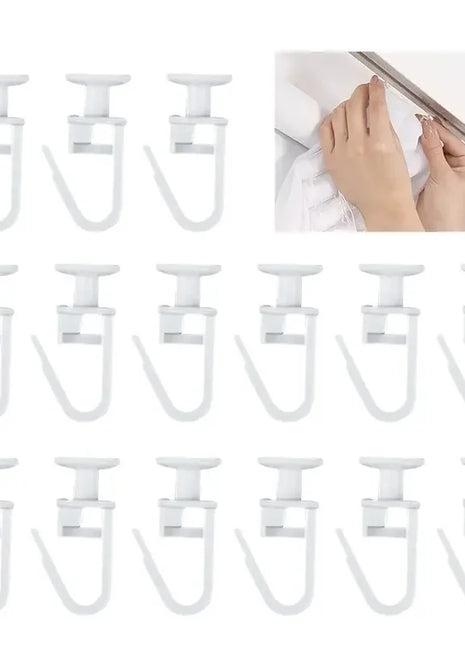 Crochets Coulissants pour Rails de Rideaux – Lot de 50/100