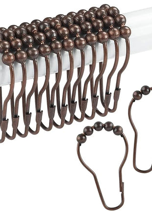 Crochets à Billes en Laiton pour Rideaux de Douche (12pcs)