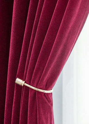 Rideau Occultant Velours Fuchsia Chambre