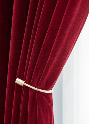 Rideau Occultant Velours Rouge Bordeaux Salon