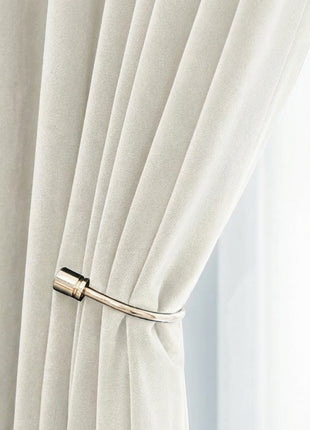 Rideau Occultant Velours Blanc Cassé Salon