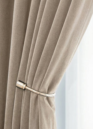 Rideau Occultant Velours Beige Crème Chambre
