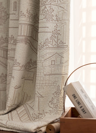 a basket with a book and a cup of coffee on a table