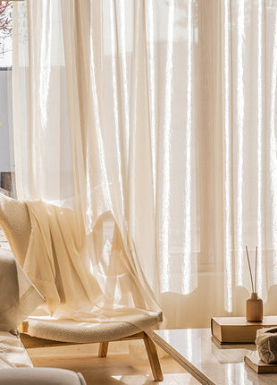 Voilage Beige Romantique