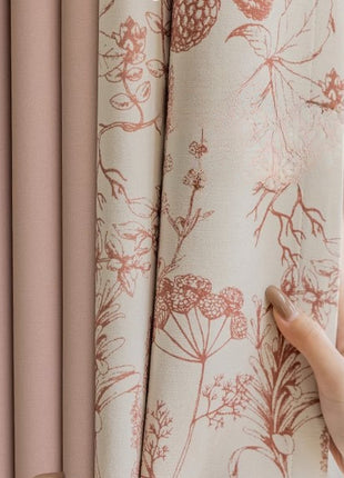 Rideau Rose Poudré Vintage