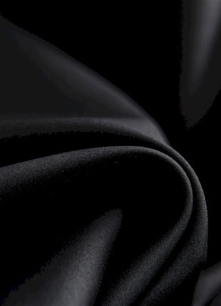 a close up of a black fabric