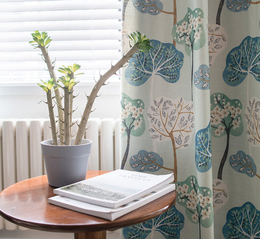 Rideau Pastel Motifs Nature