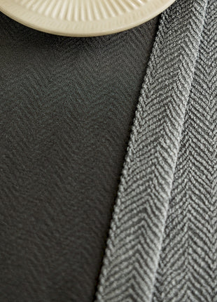 a white plate sitting on top of a table