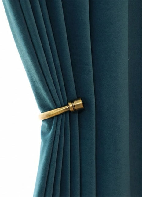 Rideau Occultant Velours Bleu Profond Chambre