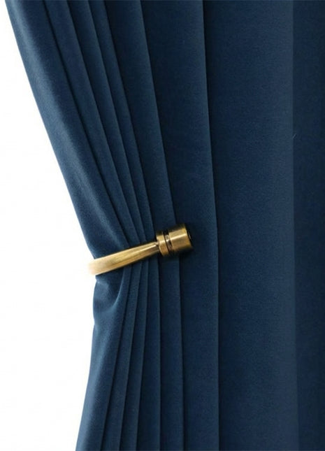Rideau Occultant Velours Bleu Marine Salon