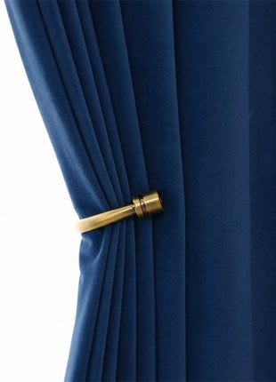 Rideau Occultant Velours Bleu Roi Salon