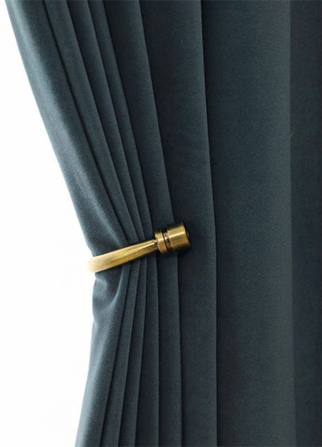 Rideau Occultant Velours Gris Ardoise Bureau