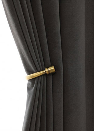 Rideau Occultant Velours Gris Anthracite Chambre