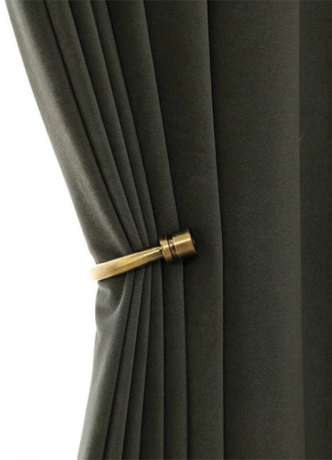 Rideau Occultant Velours Gris Charbon Chambre