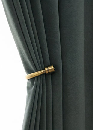 Rideau Occultant Velours Vert Forêt Chambre
