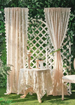 Voilage Dentelle Salon Vintage