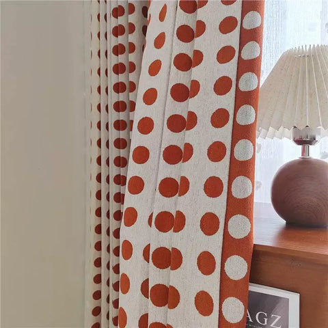 Rideau avec motifs rond