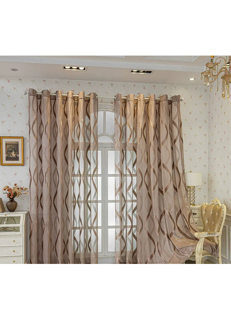 Voilage Blanc Motifs Moderne