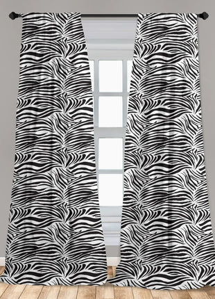 Rideau Gris Motif Zebre