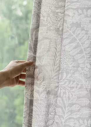 Rideau Beige Clair a Motifs