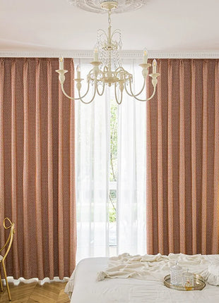 Rideau Moderne Rouge Motifs