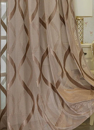 Voilage Blanc Motifs Moderne