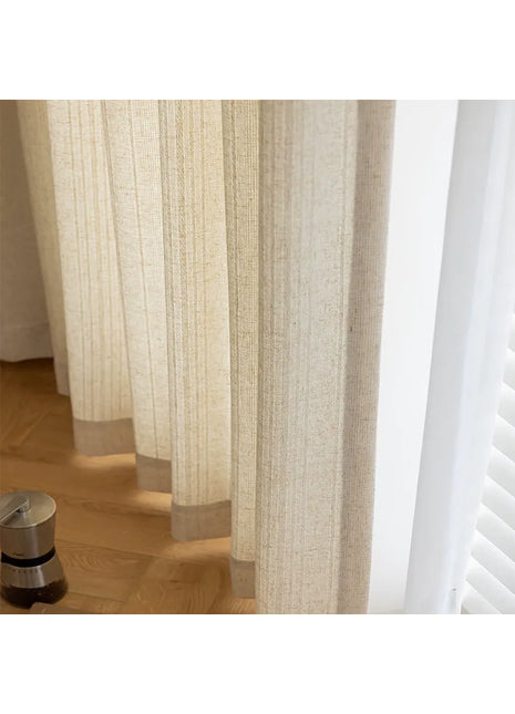 Rideau Beige Clair style Japonais