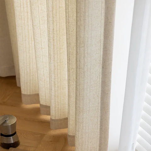 Rideau Beige Clair style Japonais