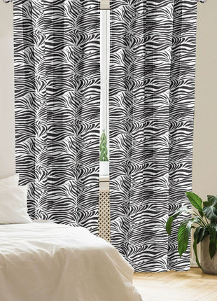 Rideau Gris Motif Zebre