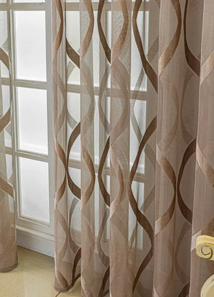 Voilage Blanc Motifs Moderne