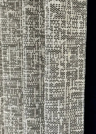 Rideau occultant chenille beige effet tweed moderne