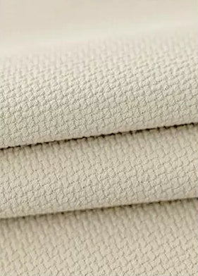 Rideau occultant chenille beige géométrique