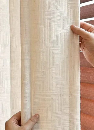 Rideau Blanc Opaque Tendance