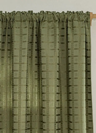 Rideau Vert Chambre Moderne