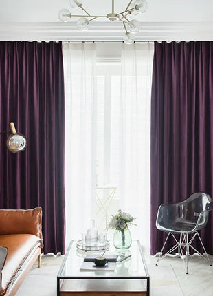 Rideau Velours Violet