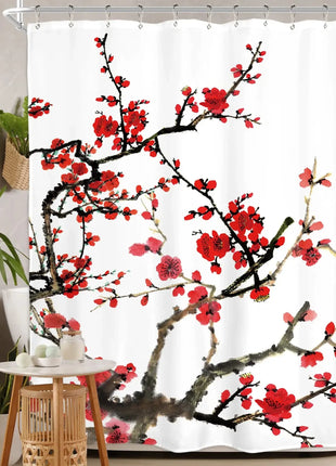Rideau de Douche Sakura Japonais  (L180cm x H200cm)