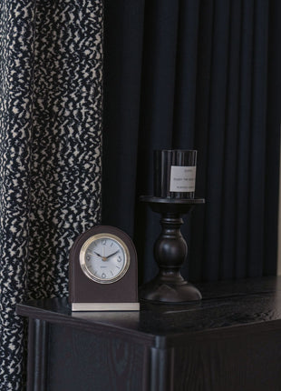 Rideau occultant chiné noir beige texturé