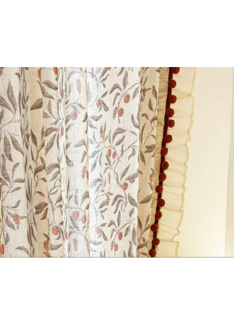 Rideau Blanc Motifs Provençaux