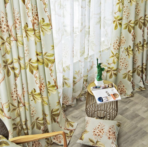 Rideau Chambre Vintage Nature
