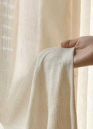 Rideau Blanc Opaque Tendance