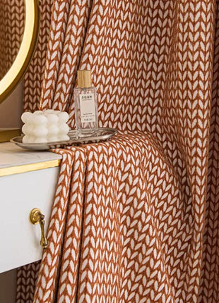 Rideau Moderne Rouge Motifs