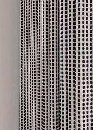 Rideau épais chenille écru blanc et noir
