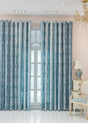 Rideau occultant à motif zigzag style contemporain