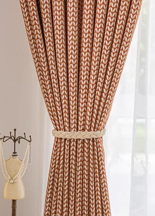 Rideau Moderne Rouge Motifs