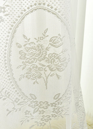 Voilage Floral Brodé Chambre